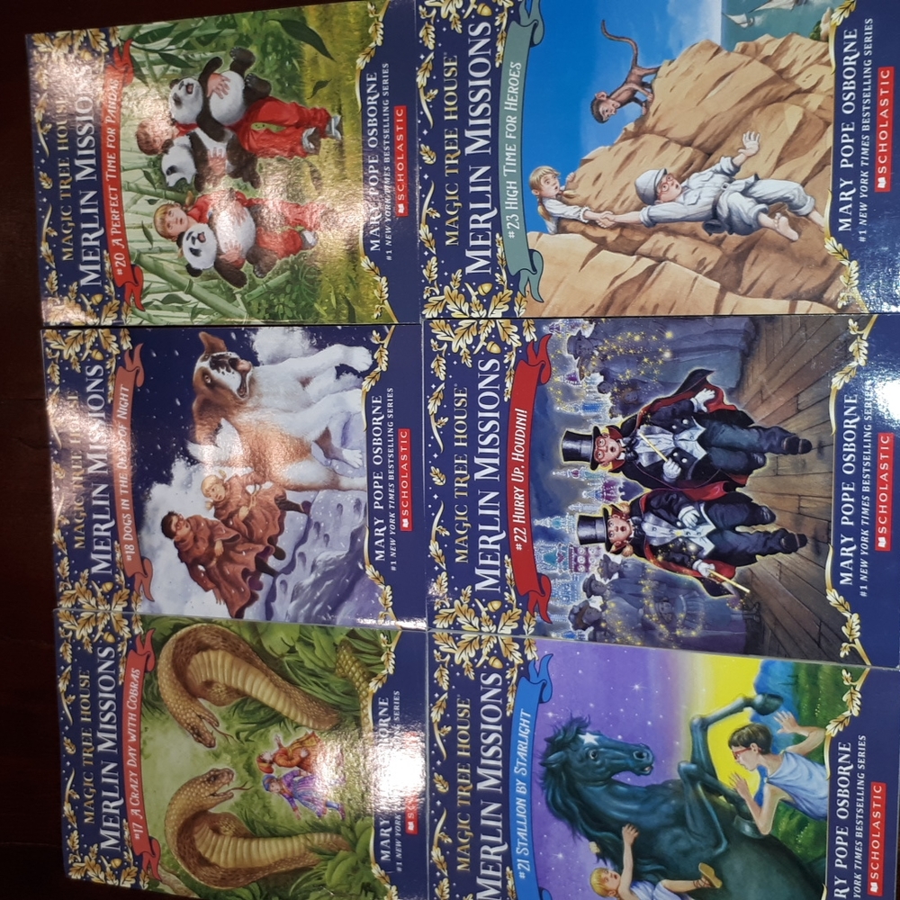Magic Tree House 1-18 and 17,18,20,21,22,23 Magic Tree House Merlin Missions.
